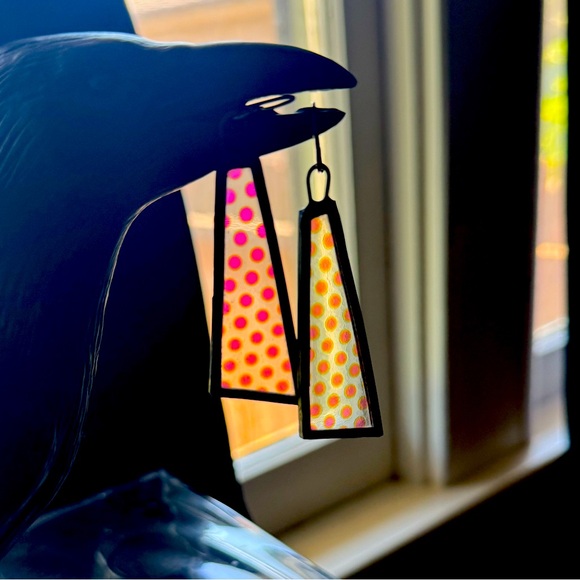 HOLOGRAM Retro earrings - Picture 1 of 3